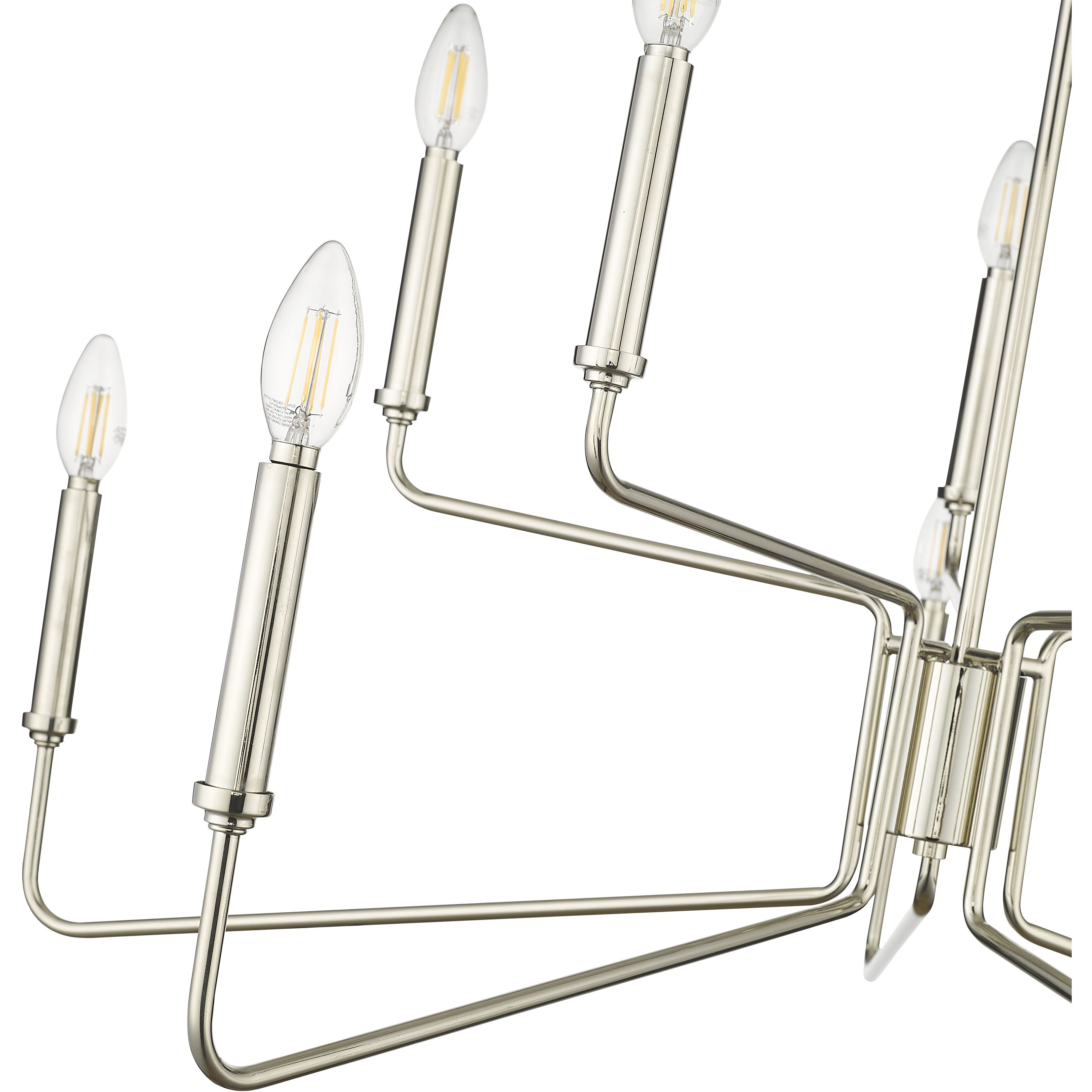 Raven 10 Light 36.1 inch Polished Nickel Chandelier Ceiling Light
